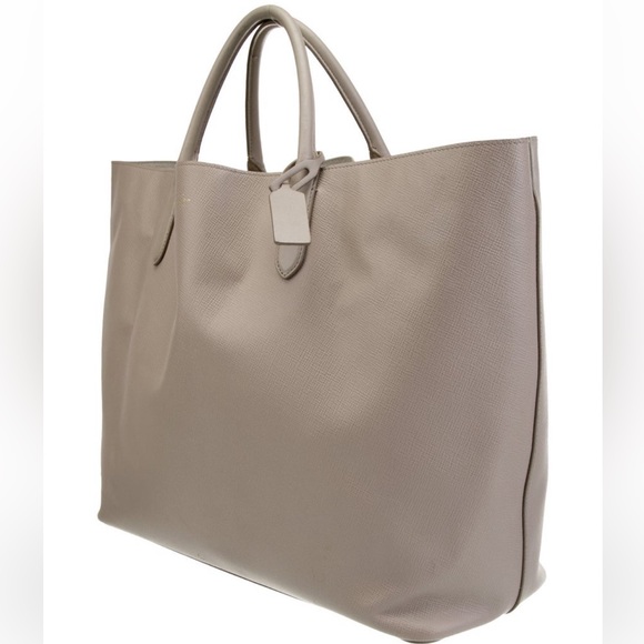 Smythson Handbags - Smythson Leather Tote Bag